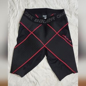 Bauer Men's Pro 3.0 Core Shorts in Black and Red